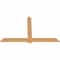 Ekena Millwork Eugene Smooth Timber Gable Bracket, Western Red Cedar, 72"W x 45"H x 1 1/2"D x 5 1/2"F, 15/12 Pitch GBW072X45X0206EUG00SWR - alternate 5